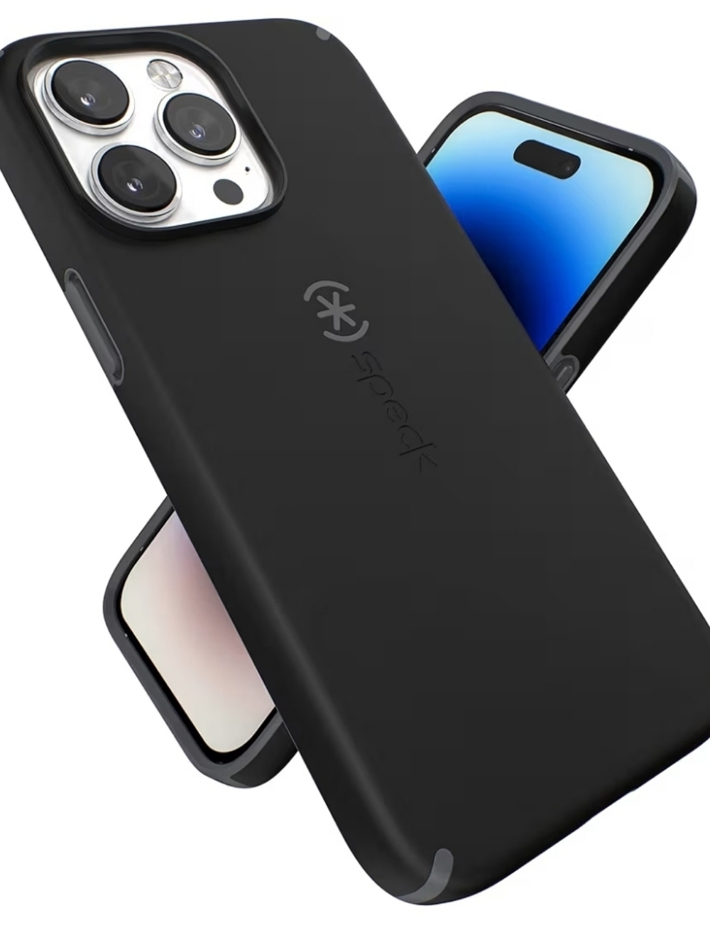 Speck for 6.7 inch iPhone 14 Pro Max Case - Slim Phone Case - Black/Slate Grey